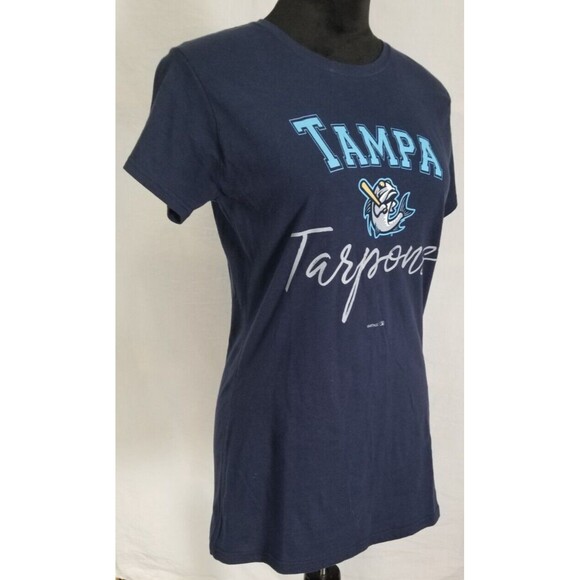 Gildan Softstyle Tampa Tarpons Womens Ladies T-Shirt Large Yankees Minor League - Picture 5 of 12